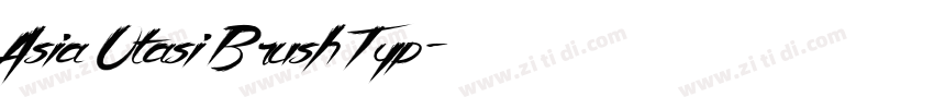 Asia Otasi Brush Typ字体转换